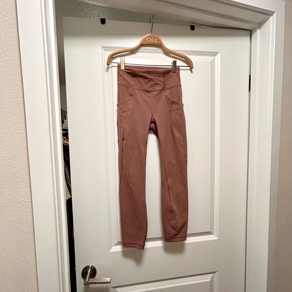 Lululemon Pink Align Leggings With Pockets